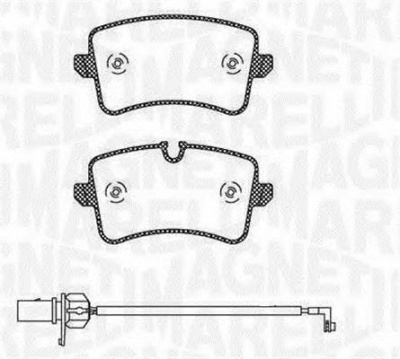 MAGNETI MARELLI 363916060676 -  Комплект тормозных колодок, дисковый тормоз